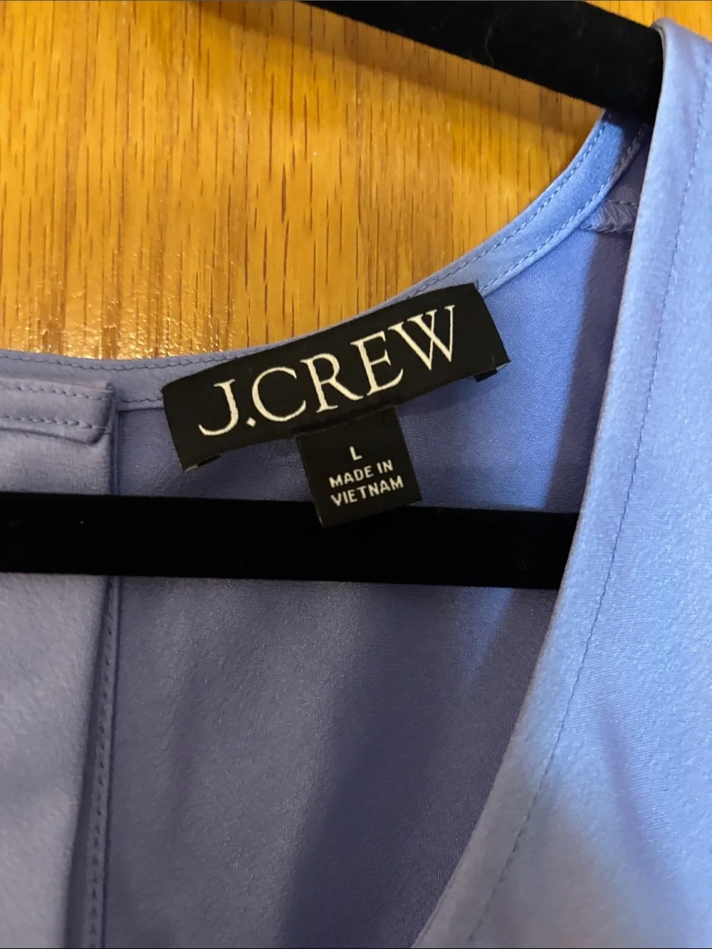 J. Crew Light Lavender Scoop Neck Suiting Shell